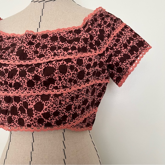 NWT By Anthropologie Off-The-Shoulder Top - size 8, 10 - Picture 8 of 15
